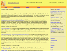 Tablet Screenshot of naturdoctor.com
